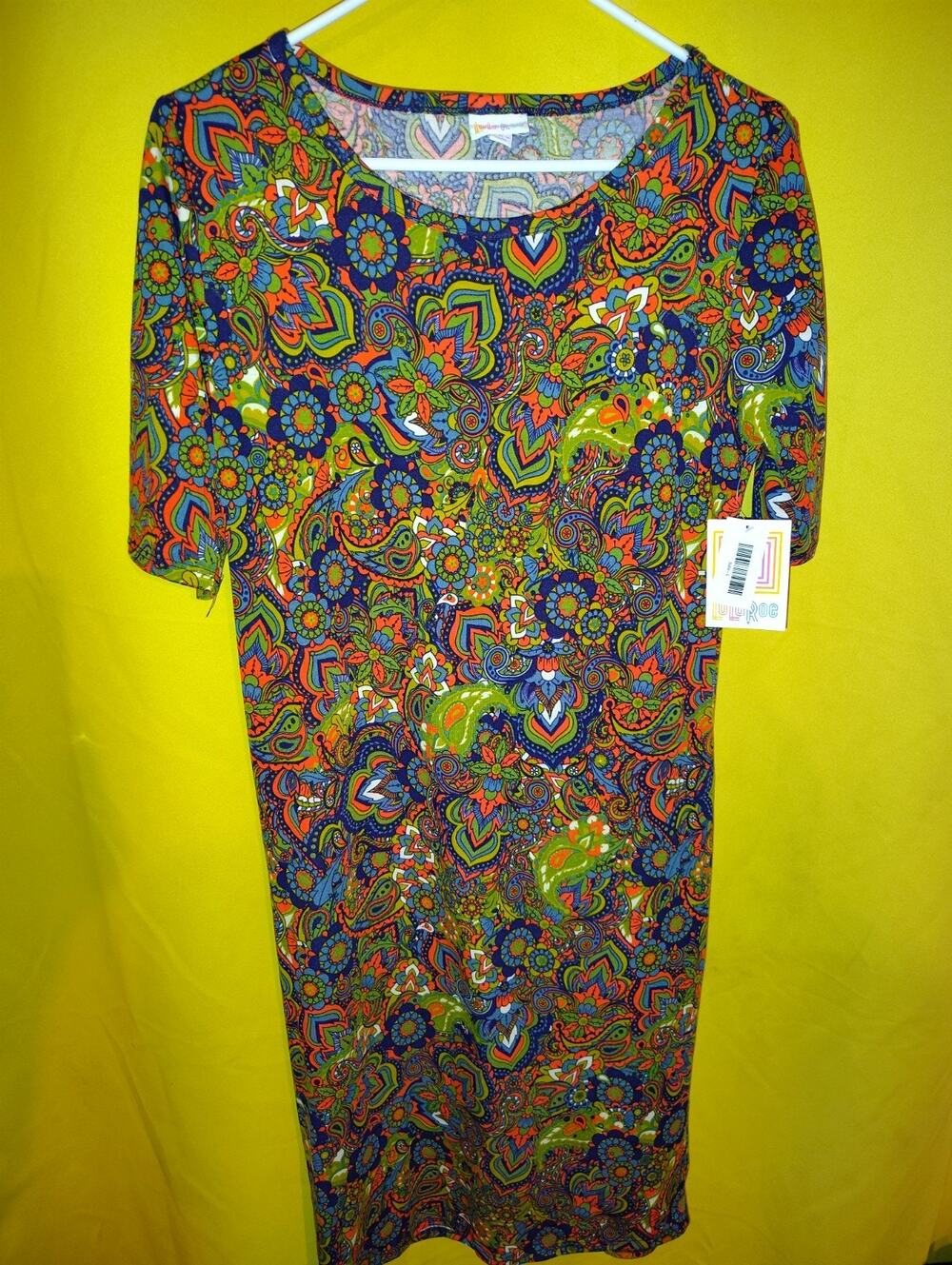 Lularoe Julia Women's Pullover Dress Sz Large L NWT Paisley Print New